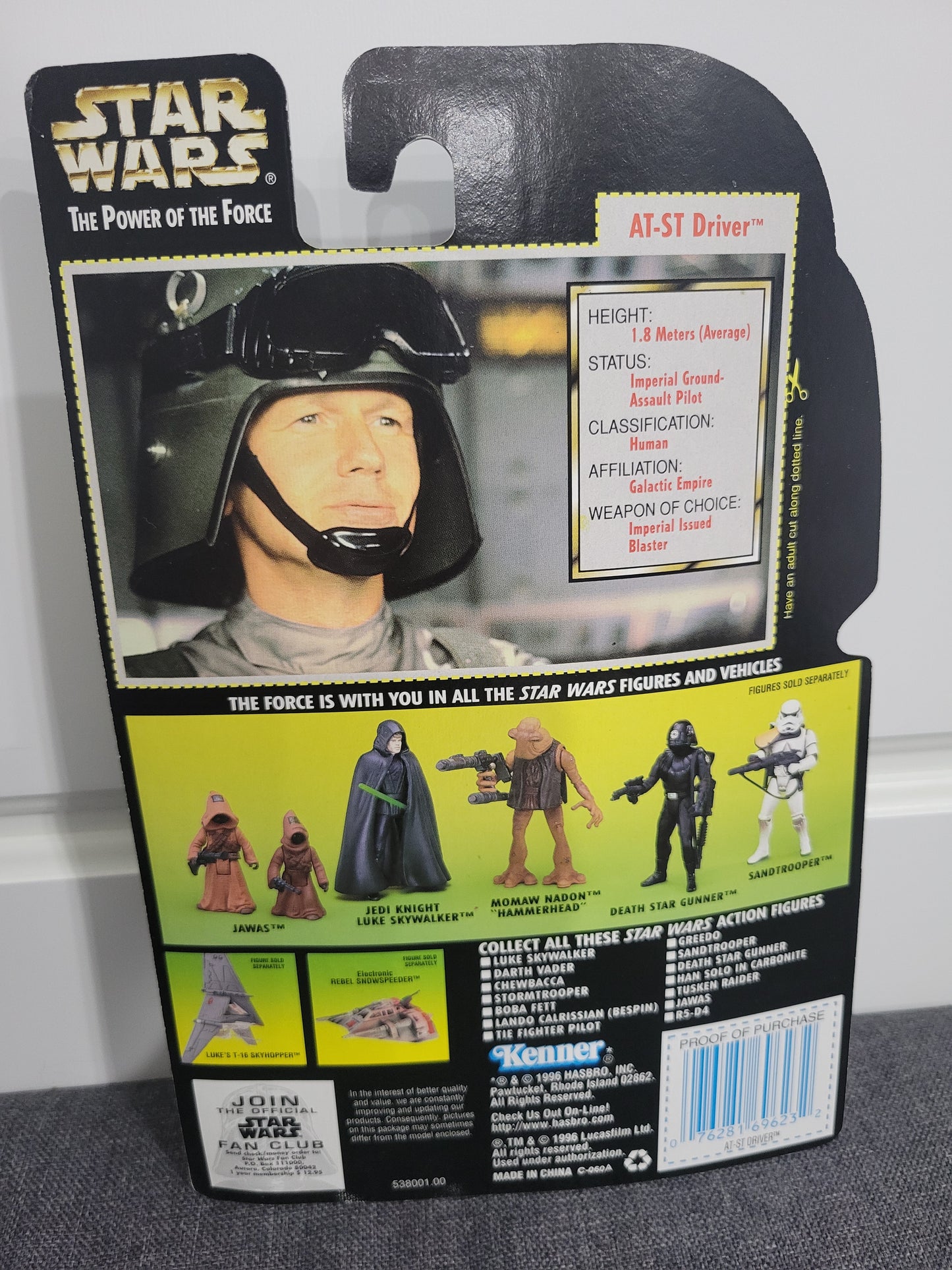 Hasbro Star Wars The Power Of The Force AT-ST Driver #69623 Action Figure Toy 4+
