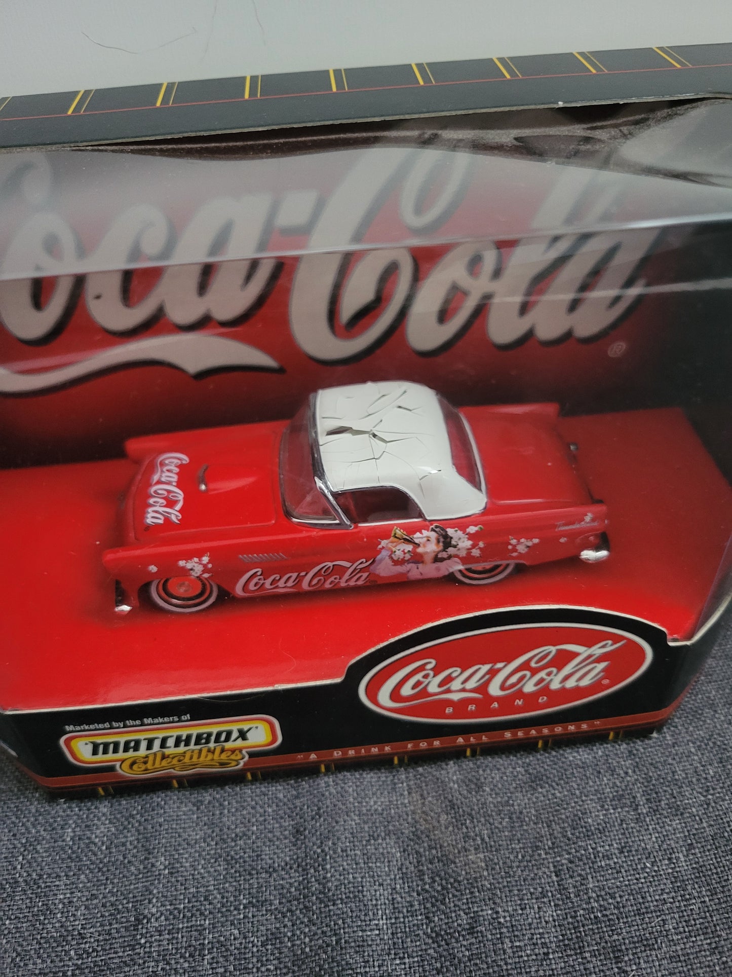 Coca Cola Matchbox 1955 Ford Thunderbird- A Drink For All