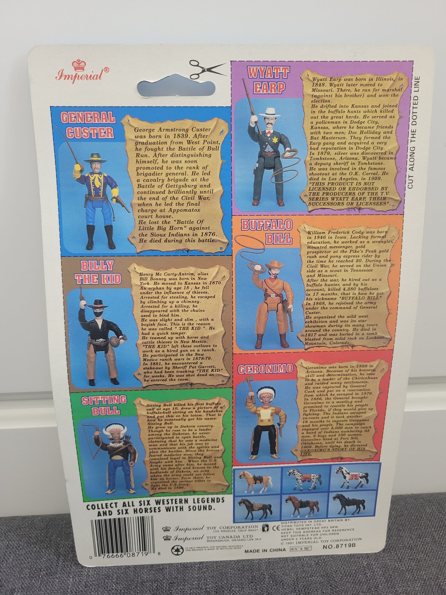 Legends Of The Wild West Billy The Kid Imperial Toys 1991
