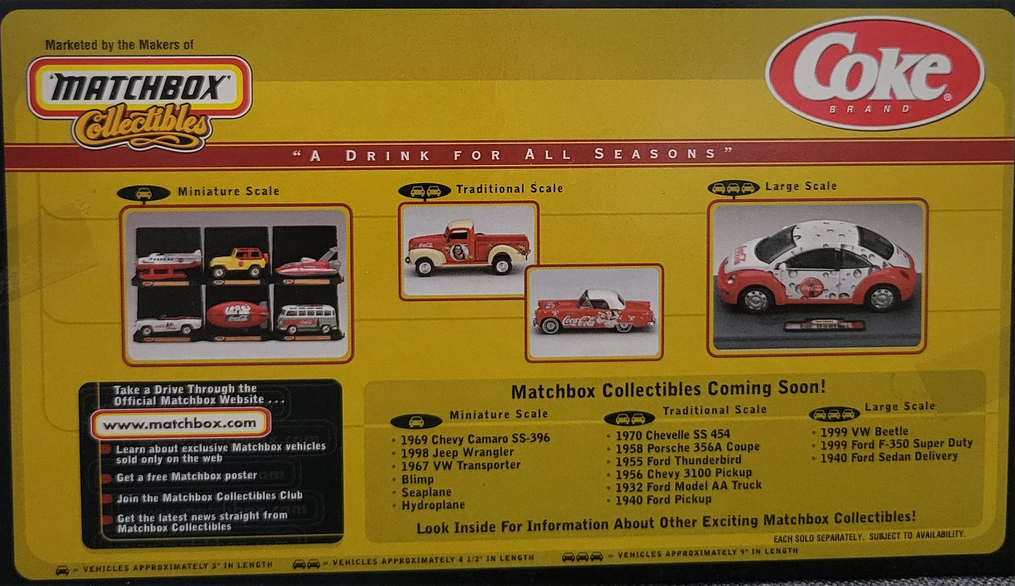 Coca Cola Matchbox 1955 Ford Thunderbird- A Drink For All