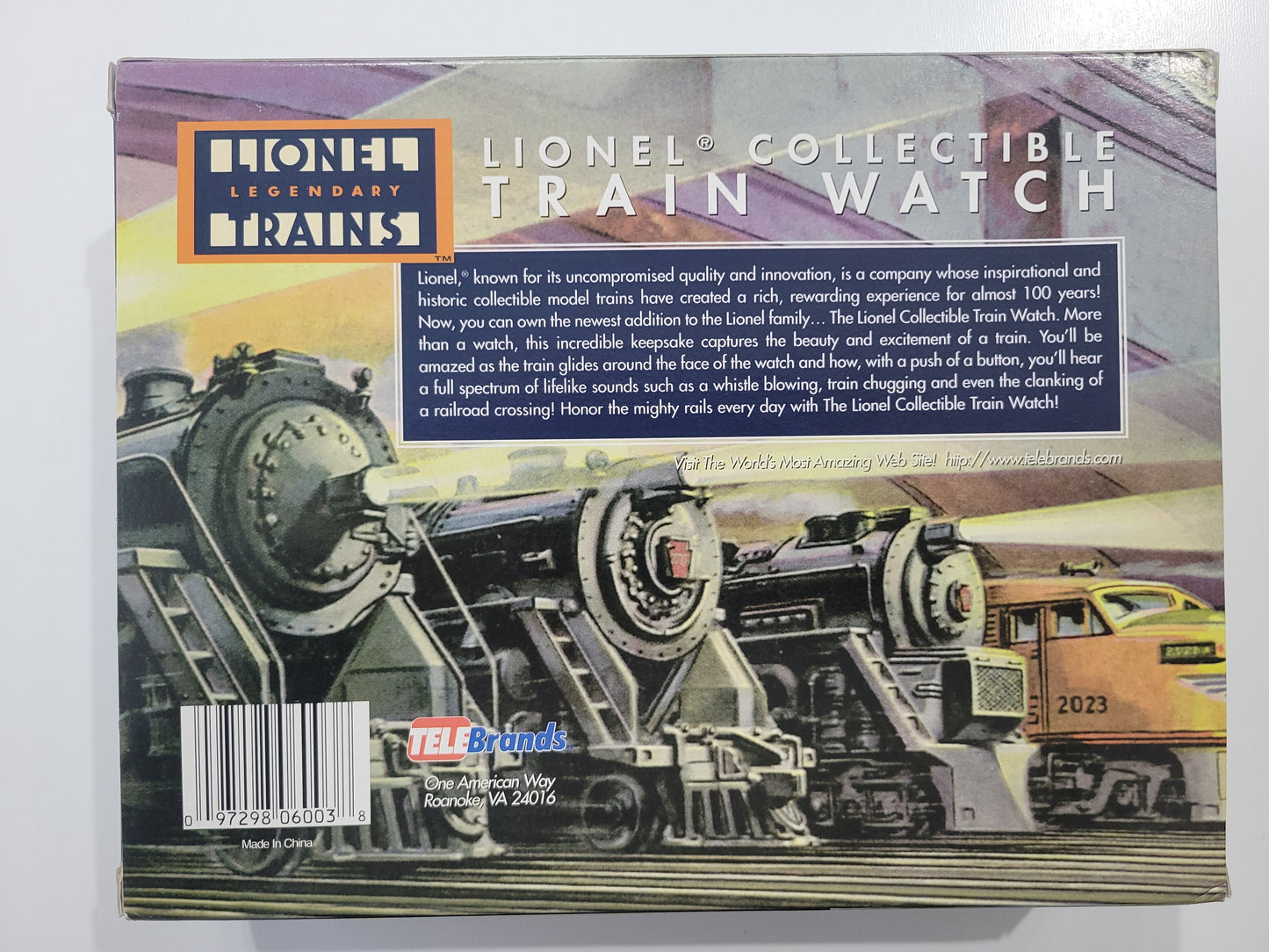 Lionel Collectible Train Watch TeleBrands Collectors Edition NIOB!
