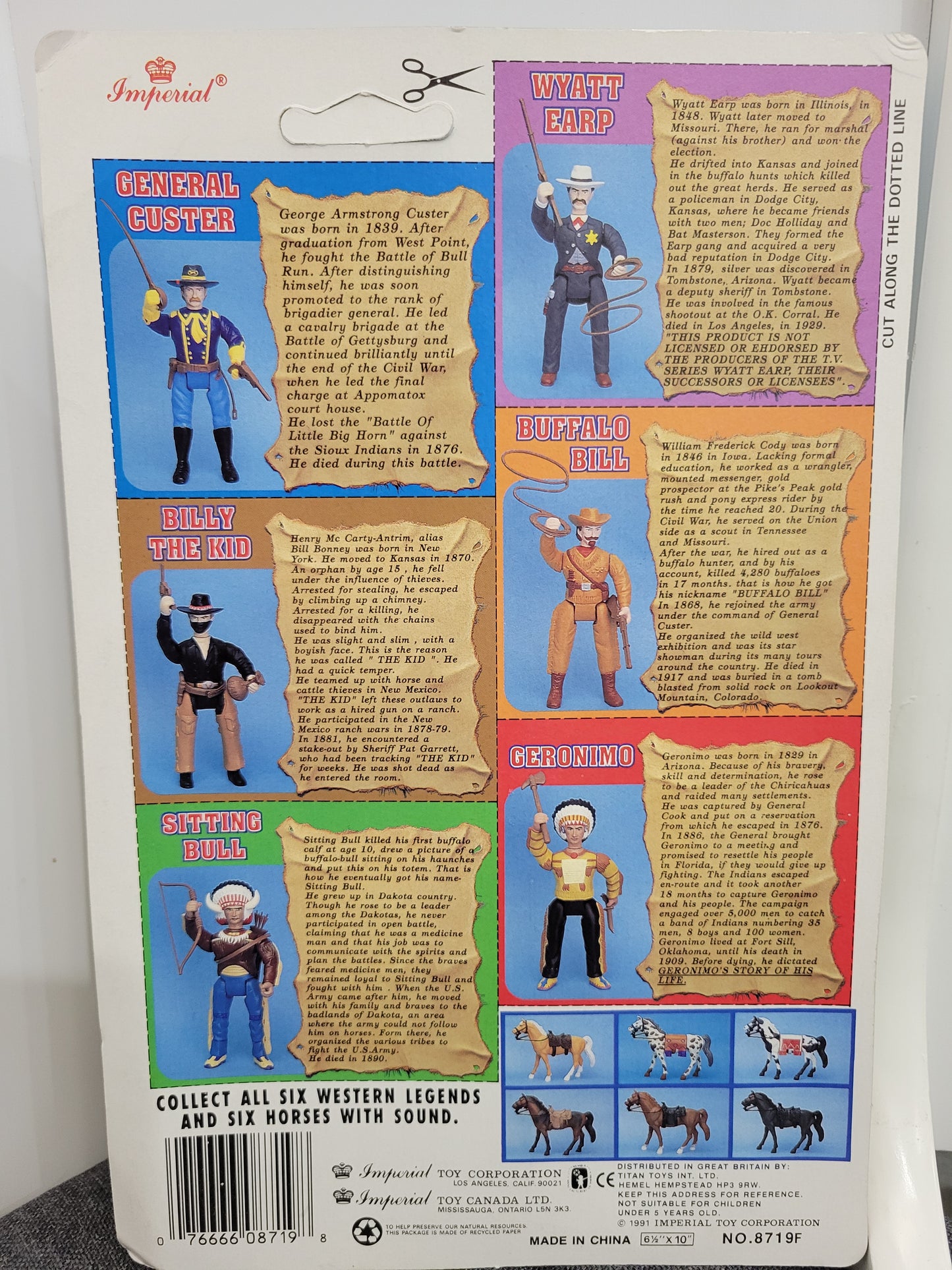 Legends Of The West Geronimo Action Figure 1991