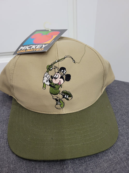 Vintage Disney Mickey Unlimited Fishing Hat NWT! Excellent condition