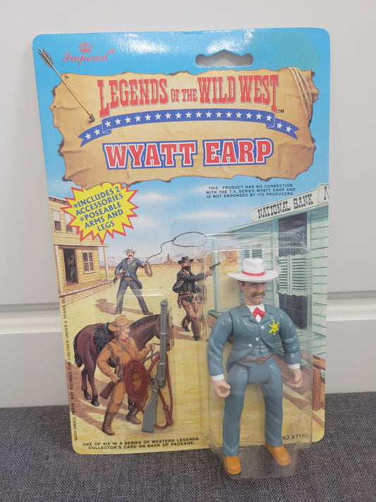 Imperial Toys Legends of the Wild West Wyatt Earp Figure New